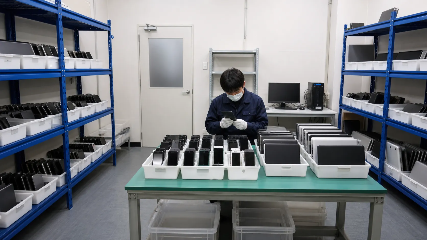法人端末の検品・査定作業