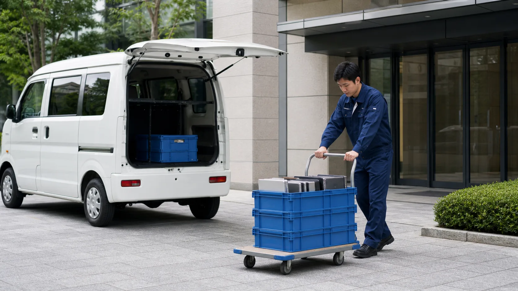 法人事務所での端末回収