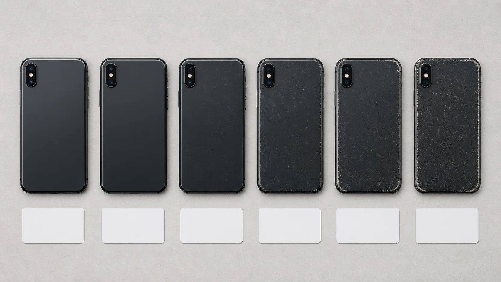 S・A・B・C・D・Jの6段階で比較する中古スマートフォンの状態