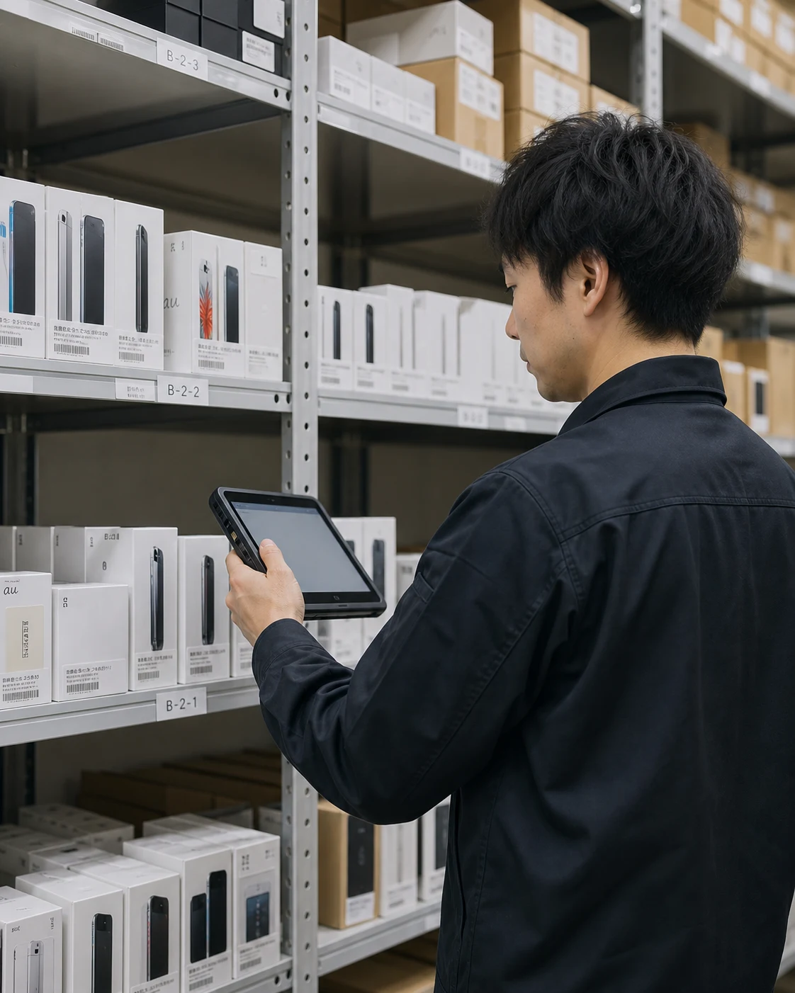 端末の入荷と個体管理